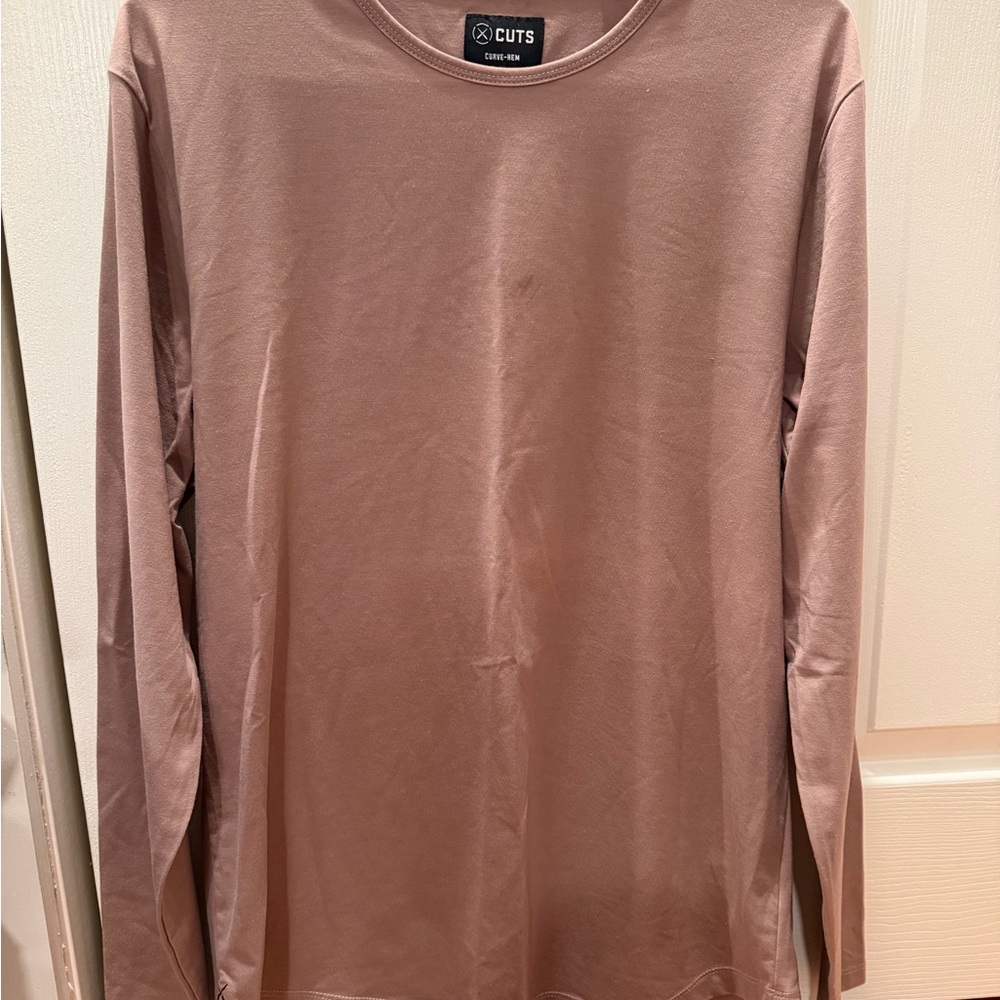 Cuts Clothing Long Sleeve Crewneck Shirt - Dusty Mauve